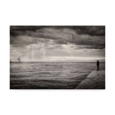 Vito Guarino 'The Photographer And The Sea' Canvas Art,30x47